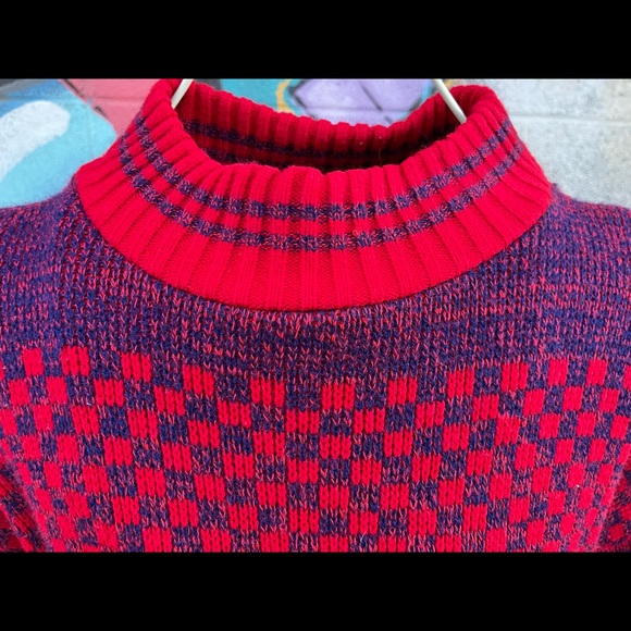 Vintage 1980’s SUPER Soft Blue Mountain Mock Turtleneck Unisex Swearer - XL - Picture 4 of 9